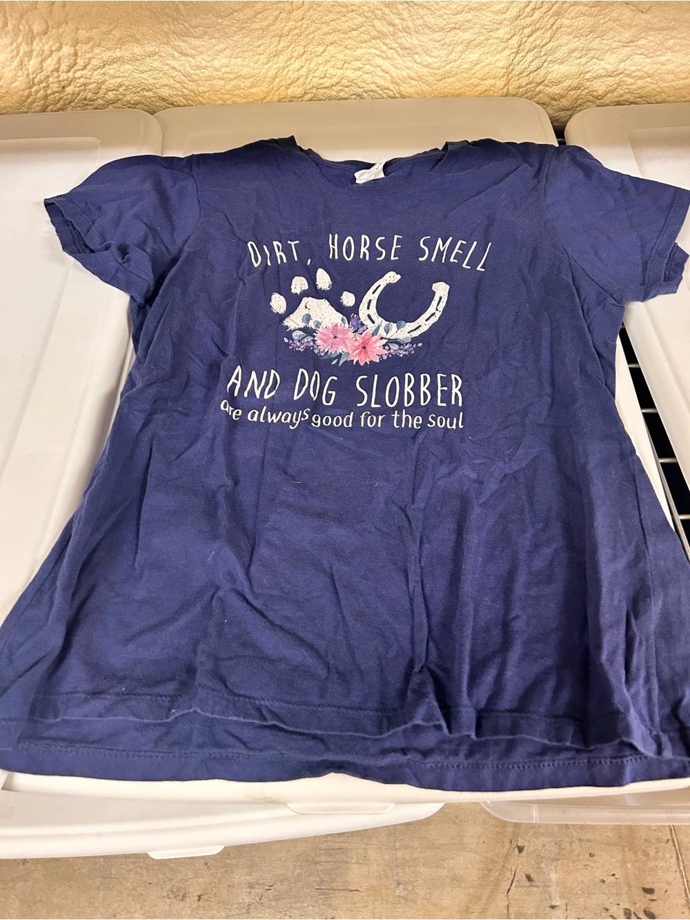 Large Navy Short-Sleeve Graphic Tee